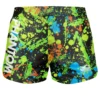 Fightshorts FUSION Splatter- Schwarz/Neon -Boxing Bargain Shop 2686 EVO FUSION Short Splatter Black Neon 1
