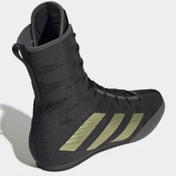 Boxschuhe ADIDAS Box Hog 4 - Schwarz/Gold -Boxing Bargain Shop AdidasBoxschuheBoxHog4 Schwarz Gold5