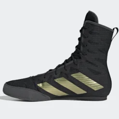 Boxschuhe ADIDAS Box Hog 4 - Schwarz/Gold -Boxing Bargain Shop AdidasBoxschuheBoxHog4 Schwarz Gold6