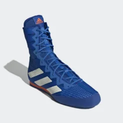 Boxschuhe ADIDAS Box Hog 4 - Blau/Silber -Boxing Bargain Shop Box Hog 4 Shoes Blue GW1402 04 standard