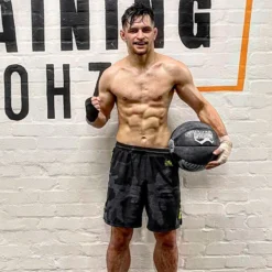 Fightshorts EVO Neon -Boxing Bargain Shop Nicolaos Serbizis fightshorts evo neon fuer kickboxen muay thai und mma