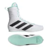 Boxschuhe ADIDAS Box Hog 3 - Weiß -Boxing Bargain Shop Phantom Athletics Adidas Box Hog 3 White Boxschuhe Kickpower