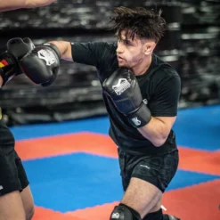 Fightshorts FUSION Panther - Schwarz -Boxing Bargain Shop Phantom Athletics Boxhandschuhe Riot Pro Schwarz 15