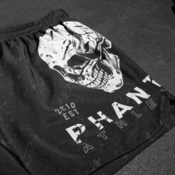 Fightshorts FUSION Skull -Boxing Bargain Shop Phantom Athletics EVO Fusion MMA Shorts Black 4