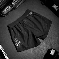 Fightshorts FUSION Skull -Boxing Bargain Shop Phantom Athletics EVO Fusion MMA Shorts Black 5