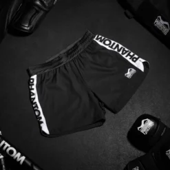 Fightshorts FUSION Apex - Schwarz -Boxing Bargain Shop Phantom Athletics EVO MMA Shorts Fusion Apex Schwarz 3 2