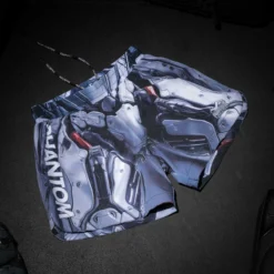 Fightshorts FUSION-R Robotic -Boxing Bargain Shop Phantom Athletics EVO MMA Shorts Fusion Mecha Silber 5