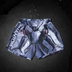 Fightshorts FUSION-R Robotic -Boxing Bargain Shop Phantom Athletics EVO MMA Shorts Fusion Mecha Silber 9