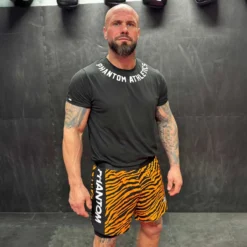 Fightshorts FUSION Tiger -Boxing Bargain Shop Phantom Athletics EVO MMA Shorts Fusion Tiger Schwarz 3