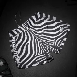 Fightshorts FUSION Zebra -Boxing Bargain Shop Phantom Athletics EVO MMA Shorts Fusion Zebra Black White 3