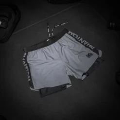 Fightshorts FUSION-R 2in1 Apex - Grau -Boxing Bargain Shop Phantom Athletics Evo Fusion 2in1 Shorts Apex Grey 5