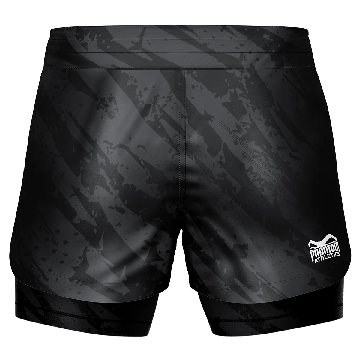 Fightshorts FUSION 2in1 Camo Tiger - Grau 4 Fightshorts FUSION 2in1 Camo Tiger - Grau - Image 2