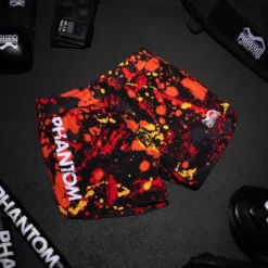 Fightshorts FUSION Splatter- Rot -Boxing Bargain Shop Phantom Athletics Fusion Fightshorts Splatter Red 5