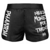 Fightshorts FUSION-R - Need Money For Training -Boxing Bargain Shop Phantom Athletics MMA EVO Fusion Shorts Need Money fot training Black 1