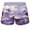 Fightshorts FUSION-R Tsunami - Lila -Boxing Bargain Shop Phantom Athletics MMA EVO Fusion Shorts Purple waves Tsunami 1