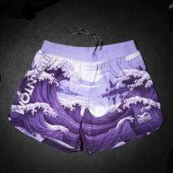 Fightshorts FUSION-R Tsunami - Lila -Boxing Bargain Shop Phantom Athletics MMA EVO Fusion Shorts Purple waves Tsunami 6