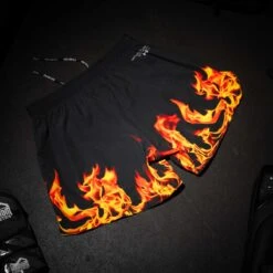Fightshorts FUSION-R Punisher 11 Fightshorts FUSION-R Punisher -Boxing Bargain Shop Phantom Athletics MMA EVO Fusion Shorts flames punisher Black 4