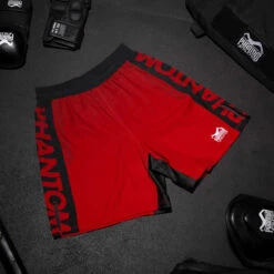 Fightshorts EVO Apex - RED -Boxing Bargain Shop Phantom Athletics MMA Fightshorts Apex Red 3