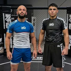 Fightshorts FUSION 2in1 Apex - BLUE -Boxing Bargain Shop Phantom Athletics Rashguard Shortsleeve Apex Blue 4 1