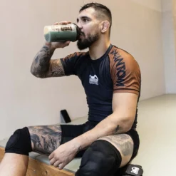 Rashguard RANKED - Braun -Boxing Bargain Shop Phantom Athletics Rashguard Shortsleeve Ranked BJJ Brown 10