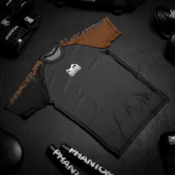 Rashguard RANKED - Braun -Boxing Bargain Shop Phantom Athletics Rashguard Shortsleeve Ranked BJJ Brown 3