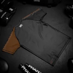 Rashguard RANKED - Braun -Boxing Bargain Shop Phantom Athletics Rashguard Shortsleeve Ranked BJJ Brown 7