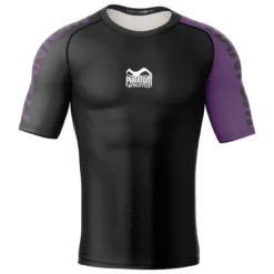 Rashguard RANKED - Braun -Boxing Bargain Shop Phantom Athletics Rashguard Shortsleeve Ranked BJJ Purple 1 2
