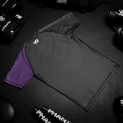 Rashguard RANKED - Lila -Boxing Bargain Shop Phantom Athletics Rashguard Shortsleeve Ranked BJJ Purple 4