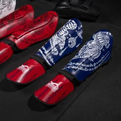Schienbeinschutz Muay Thai - Blau -Boxing Bargain Shop Phantom Athletics Schienbeinschoner Muay Thai Striking Blau Rot 11
