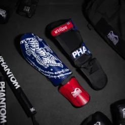 Schienbeinschutz Muay Thai - Blau -Boxing Bargain Shop Phantom Athletics Schienbeinschoner Muay Thai Striking Blau Rot 8