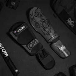 Schienbeinschutz Muay Thai - Grau -Boxing Bargain Shop Phantom Athletics Schienbeinschoner Muay Thai Striking Gray 4