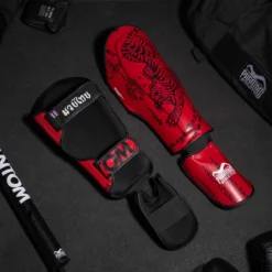 Schienbeinschutz Muay Thai - Rot -Boxing Bargain Shop Phantom Athletics Schienbeinschoner Muay Thai Striking Rot 7