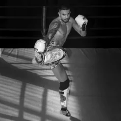 Schienbeinschutz Muay Thai - Limited Edition -Boxing Bargain Shop Phantom Athletics Schienbeinschoner Muay Thai Striking Weiss Gold 16