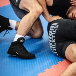 Ringerschuhe Phantom TACTIC - Schwarz/Blau -Boxing Bargain Shop Phantom Athletics Wrestling shoe Ringerschuhe Tactic Schwarz 11 6