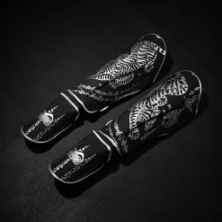 Schienbeinschutz Muay Thai - Grau -Boxing Bargain Shop Phantom Muay Thai Schienbeinschoner Schwarz Silber F r Training und Sparring 3