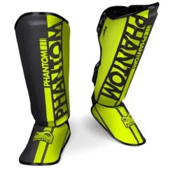 Schienbeinschutz APEX Striking - Grau -Boxing Bargain Shop Phantom Schienbeinschoner Striking Neon fue Kampfsport Training und Sparring 15