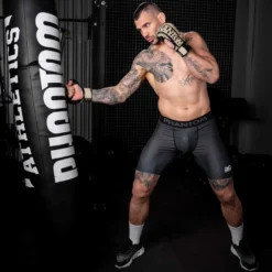 Fightshorts VECTOR Apex - Schwarz -Boxing Bargain Shop Phantom Athletics Fightshorts Apex Black BJJ Training Thaiboxen