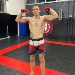 Fightshorts VECTOR - Delta -Boxing Bargain Shop Phantom Fightshorts fuer MMA und Kampfsport Compression Shorts Delta Rot 1