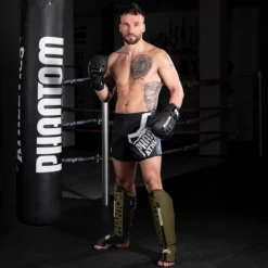 Schienbeinschutz APEX Striking - Army -Boxing Bargain Shop Phantom athletics Apex Striking schienbeinschoner Schienbeinschutz Army green 5
