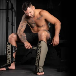 Schienbeinschutz APEX Striking - Sand -Boxing Bargain Shop Phantom athletics Apex Striking schienbeinschoner Schienbeinschutz Sand beige 3