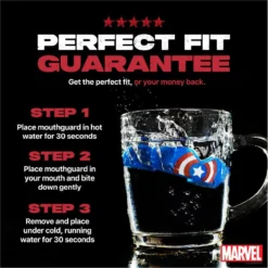 Safejawz Zahnschutz - Marvel Captain America -Boxing Bargain Shop SAFEJAWZ Zahnschutz Kampfsport Marvel Captain America 6
