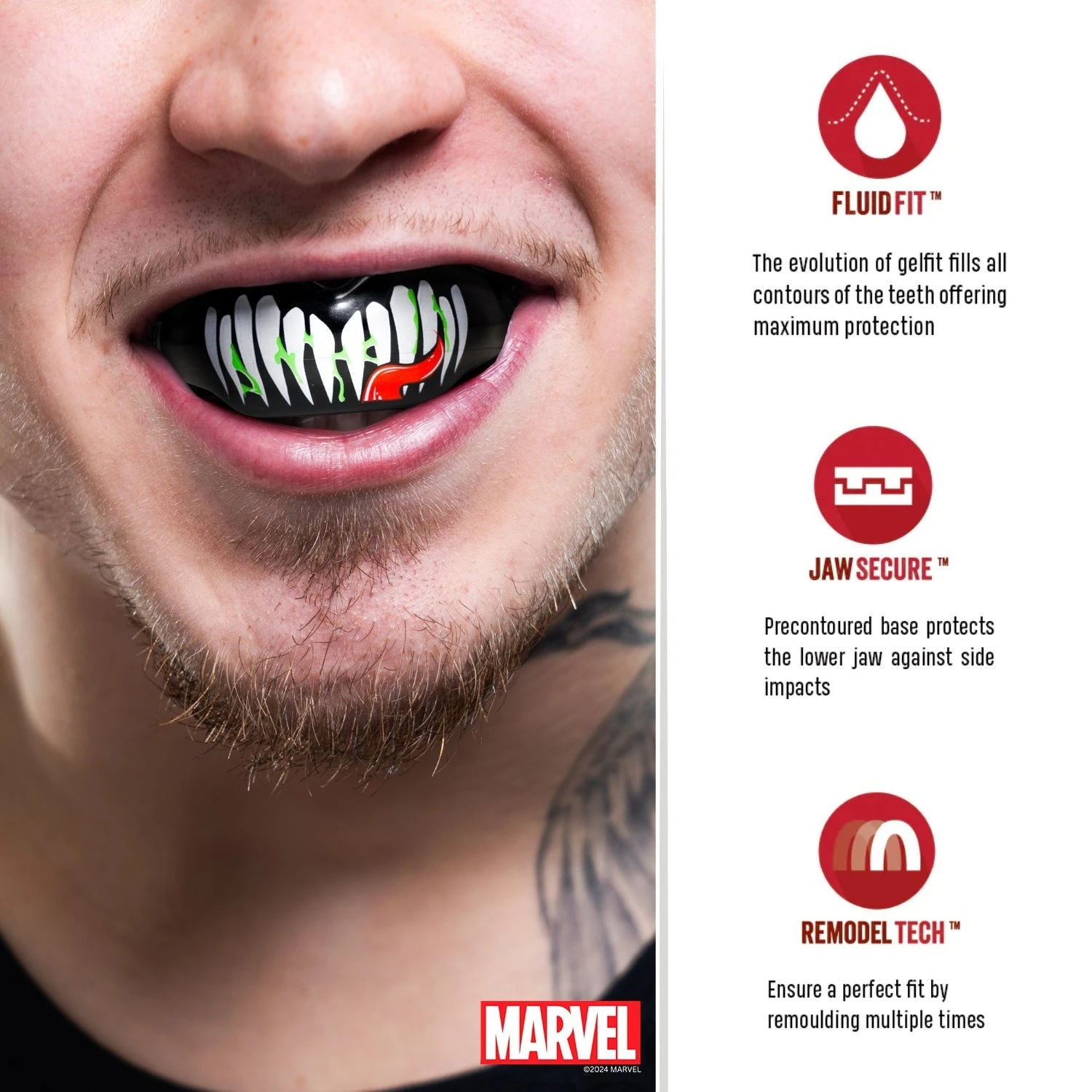 Safejawz Ortho Zahnschutz Für Zahnspangen - Marvel Venom 6 Safejawz Ortho Zahnschutz Für Zahnspangen - Marvel Venom - Image 4