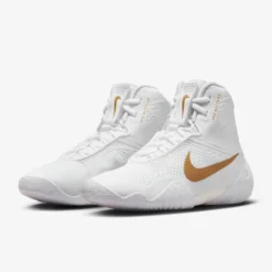 Ringerschuhe NIKE Tawa - Weiß/Gold -Boxing Bargain Shop tawa mens wrestling shoes 4sfLnK35